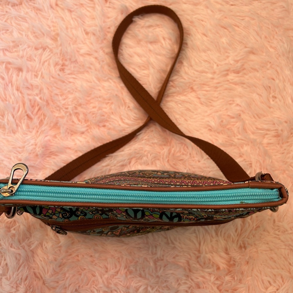 Sakroots Woman’s Hippie Chic Coated Canvas Multicolor Crossbody Bag - Picture 11 of 12